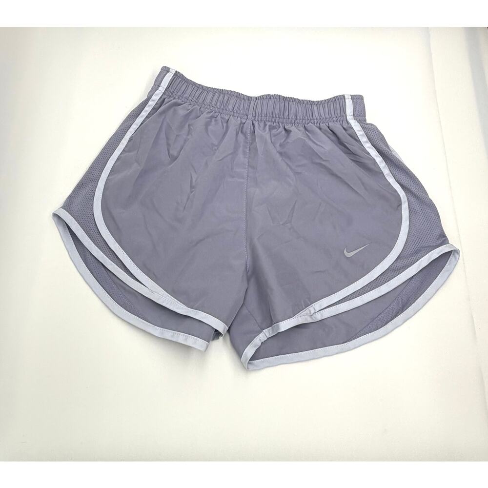 Nike Dri Fit Shorts Womens XS Lavender Gray Athletic Running Lined Mesh